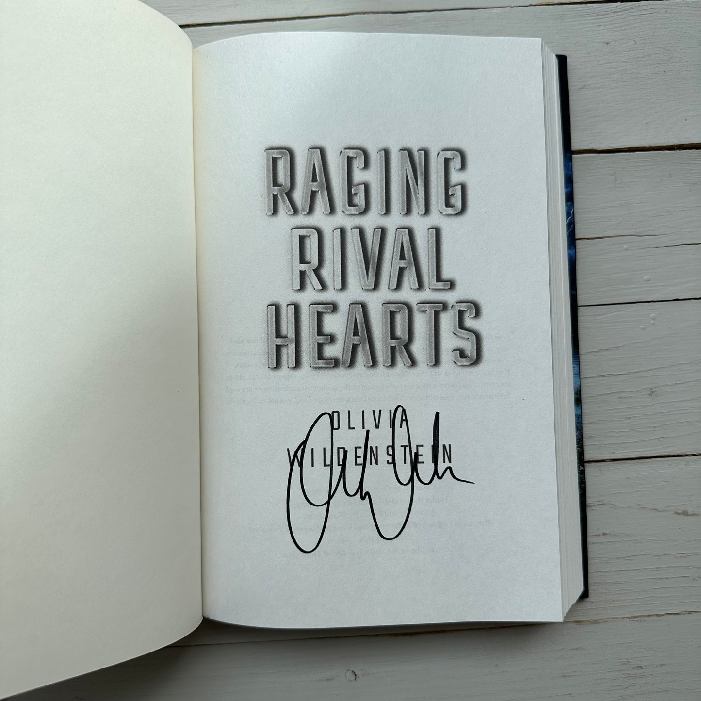 Raging Rival Hearts HARDCOVER