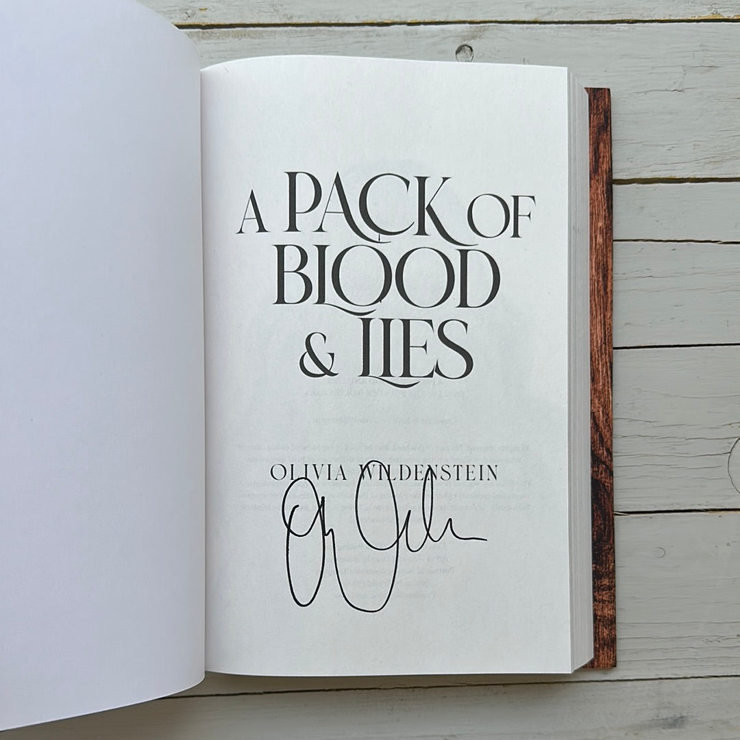 NEW A Pack of Blood and Lies HARDCOVER