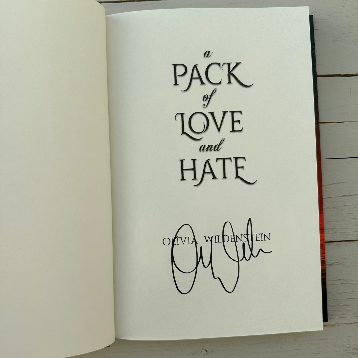 A Pack of Love and Hate HARDCOVER