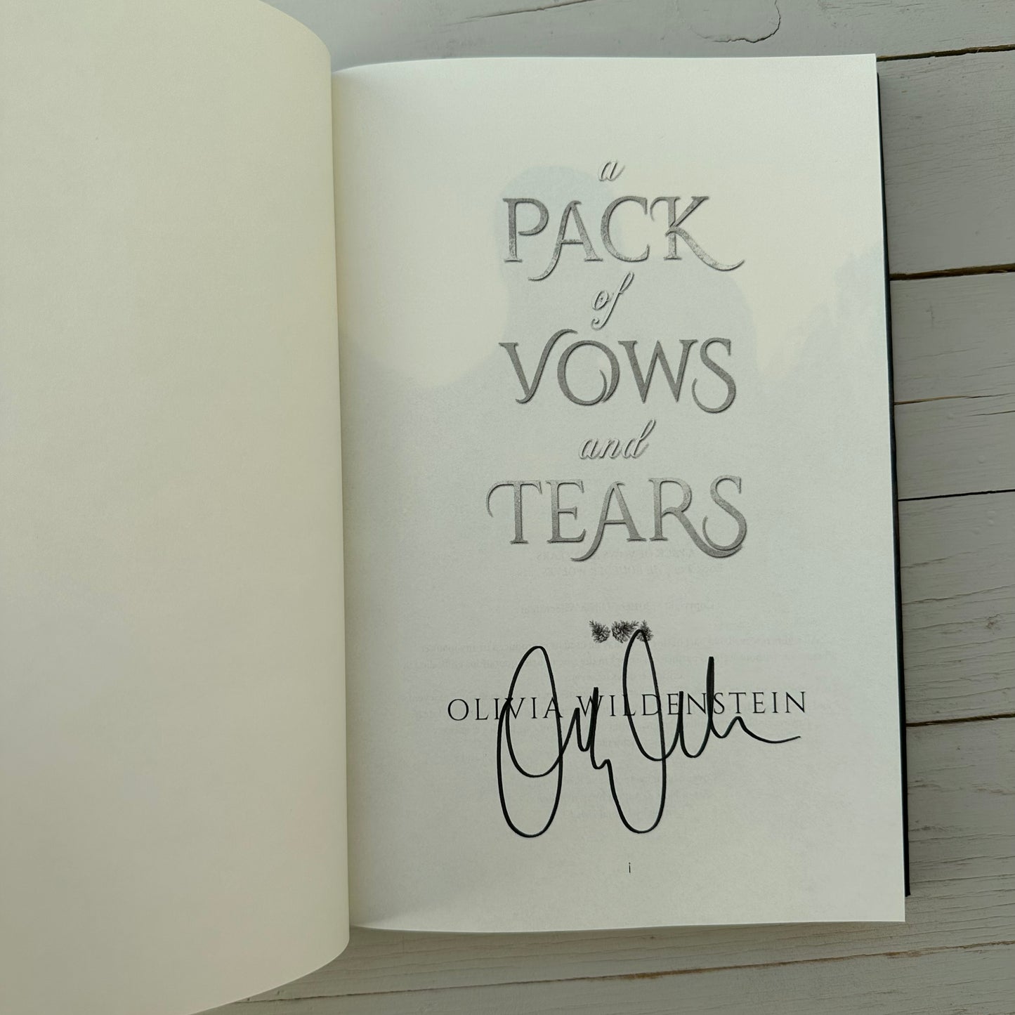 A Pack of Vows and Tears HARDCOVER