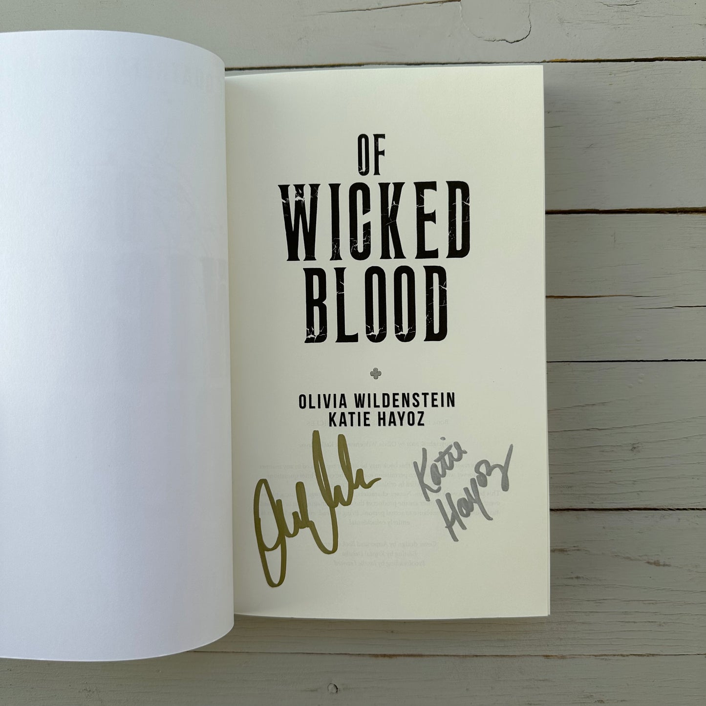 Of Wicked Blood HARDCOVER