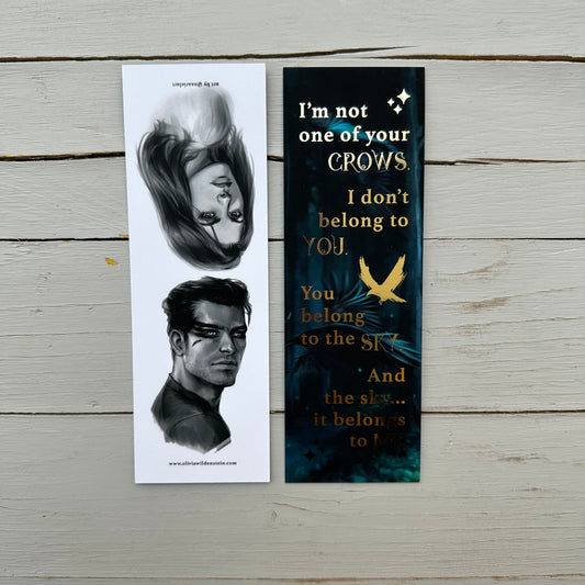Crow Foil bookmark