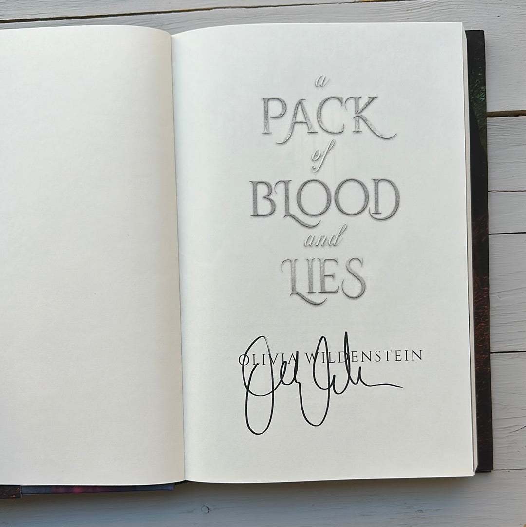 A Pack of Blood and Lies HARDCOVER