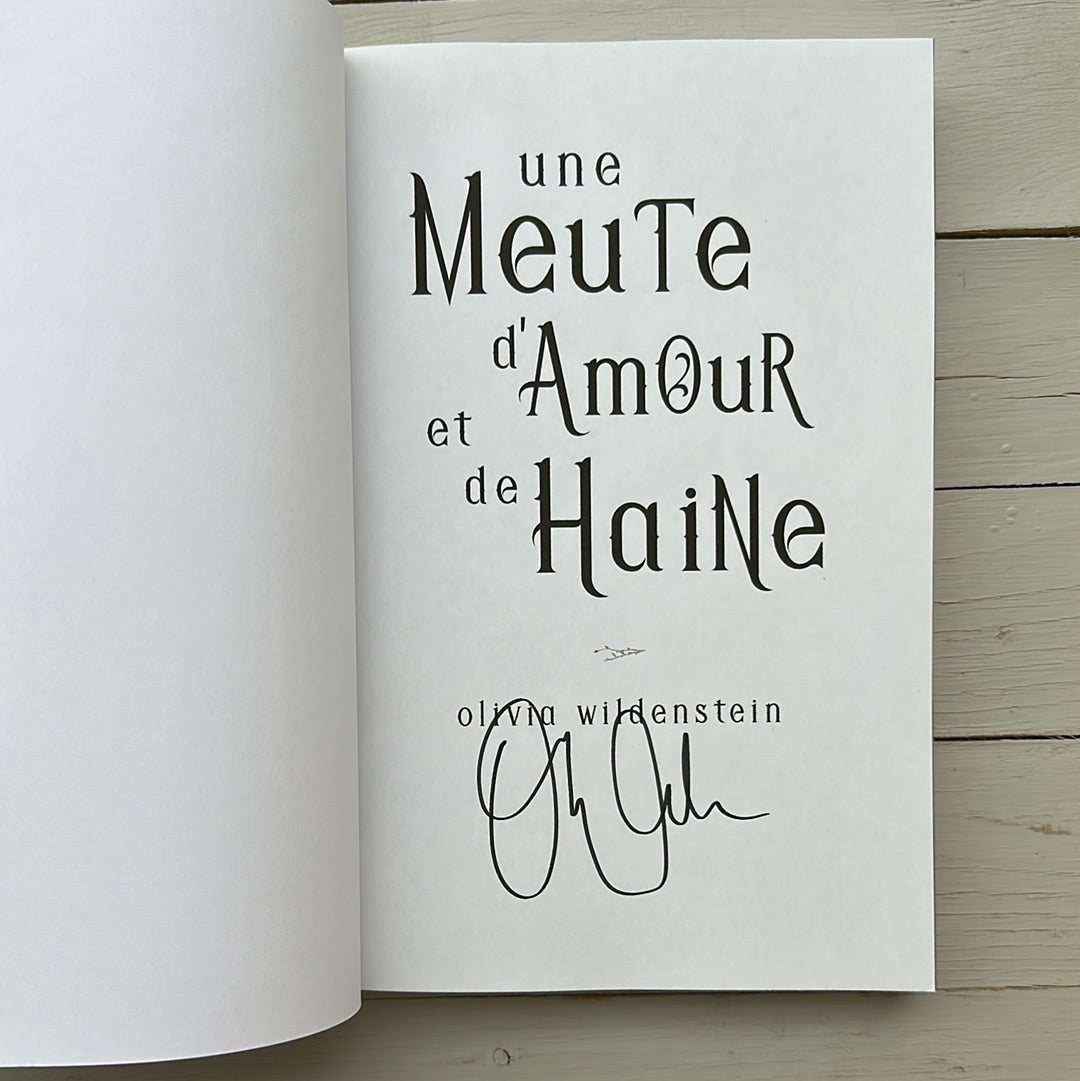 Une Meute d’amour et de haine (French book)